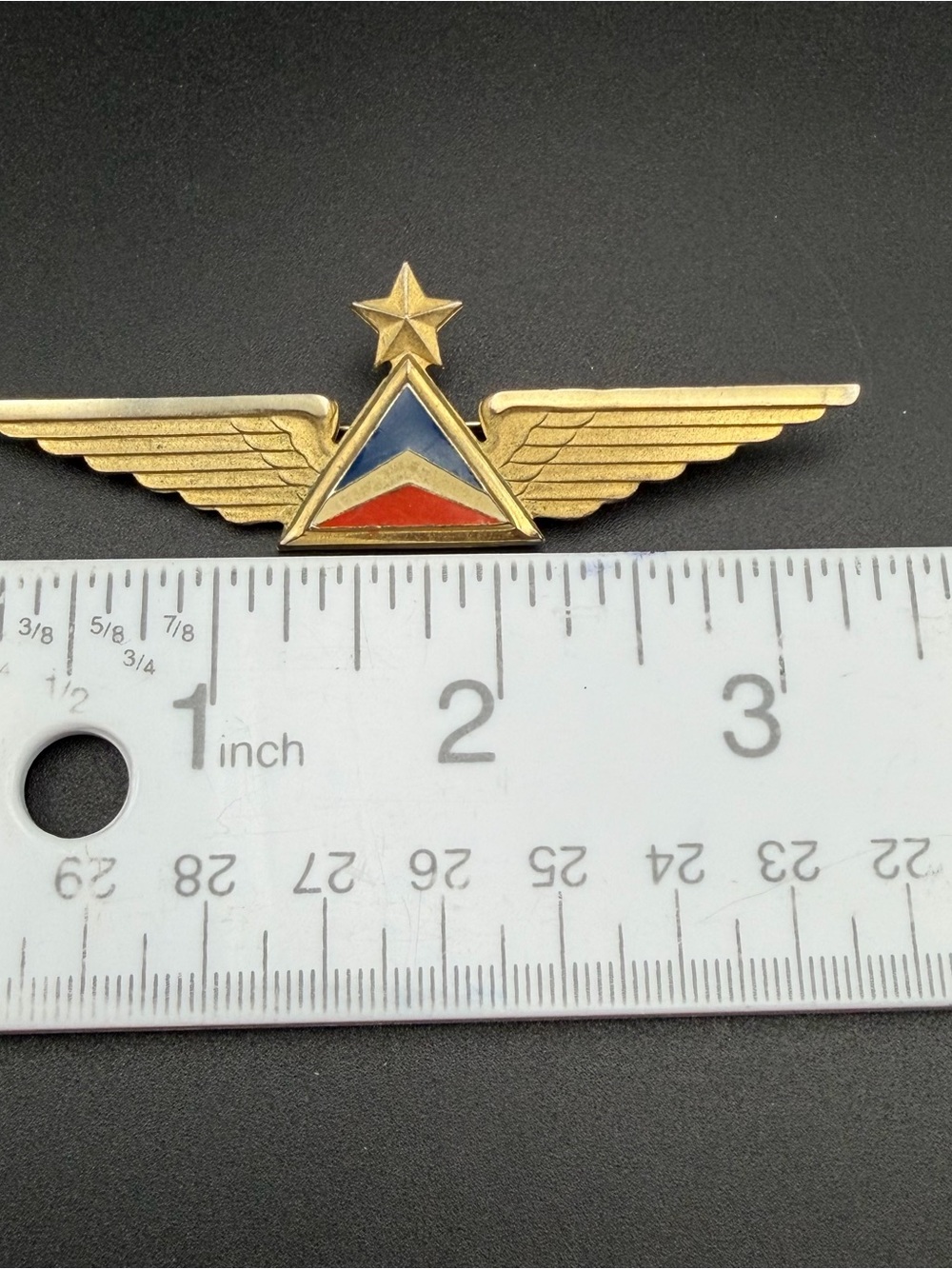 Delta Airlines Second Officer Wings Pin Vintage #B83 - Picture 9 of 10